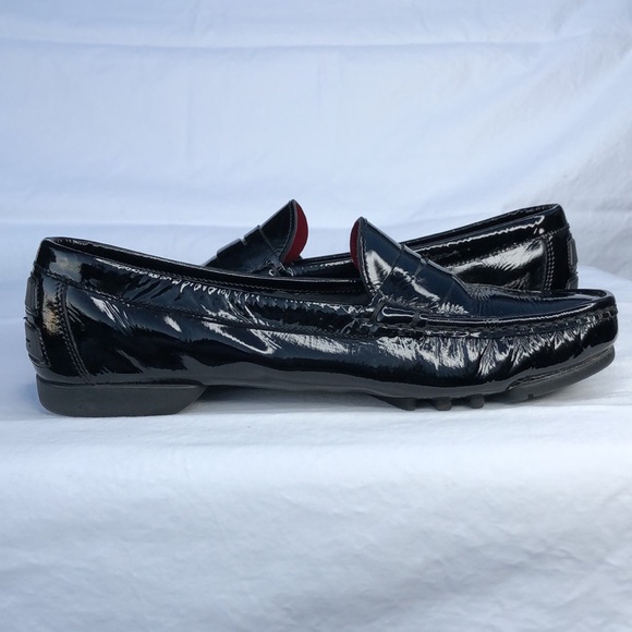 Salvatore Ferragamo Black Patent Leather Penny Loafer/Moccasin, Nero Calf - Picture 7 of 15